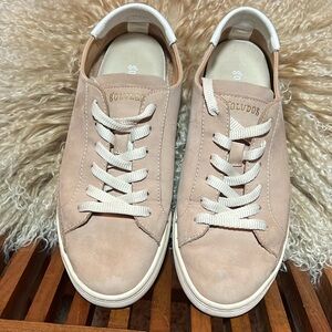Soludos Leather Lace-Up Sneakers - Ibiza size 8.5